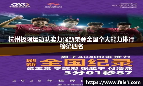 kaiyun杭州极限运动队实力强劲荣登全国个人能力排行榜第四名